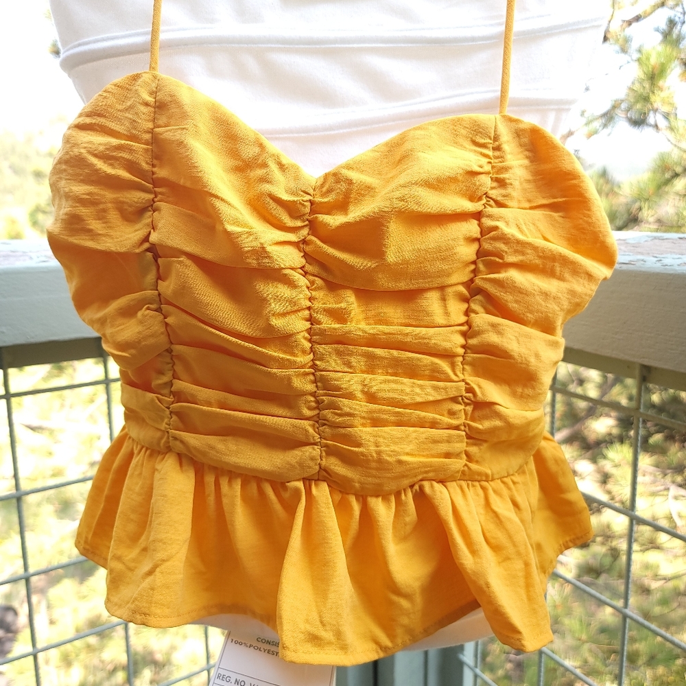 Ruched sweetheart top